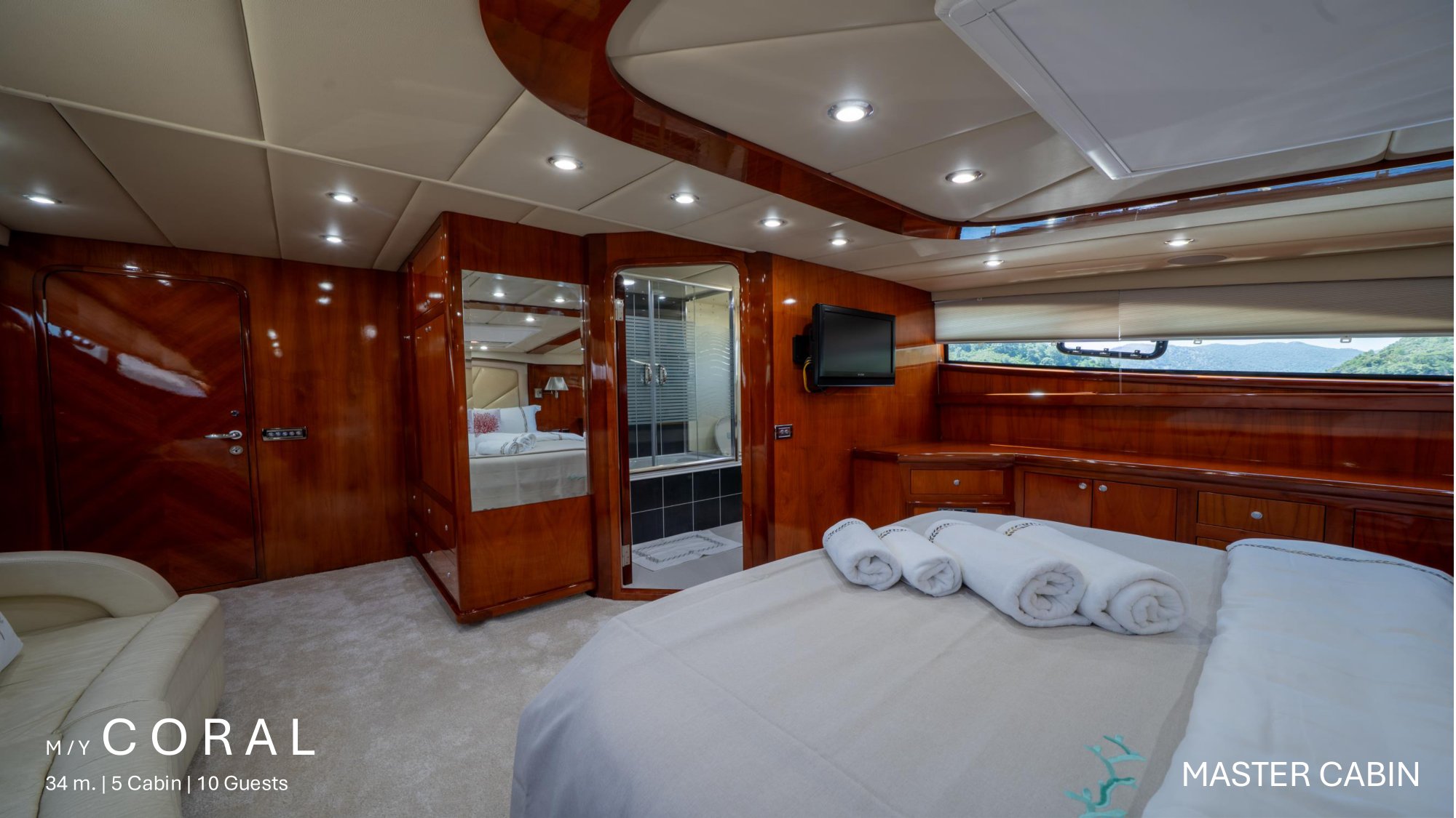 M/Y Coral — Master kabin 2