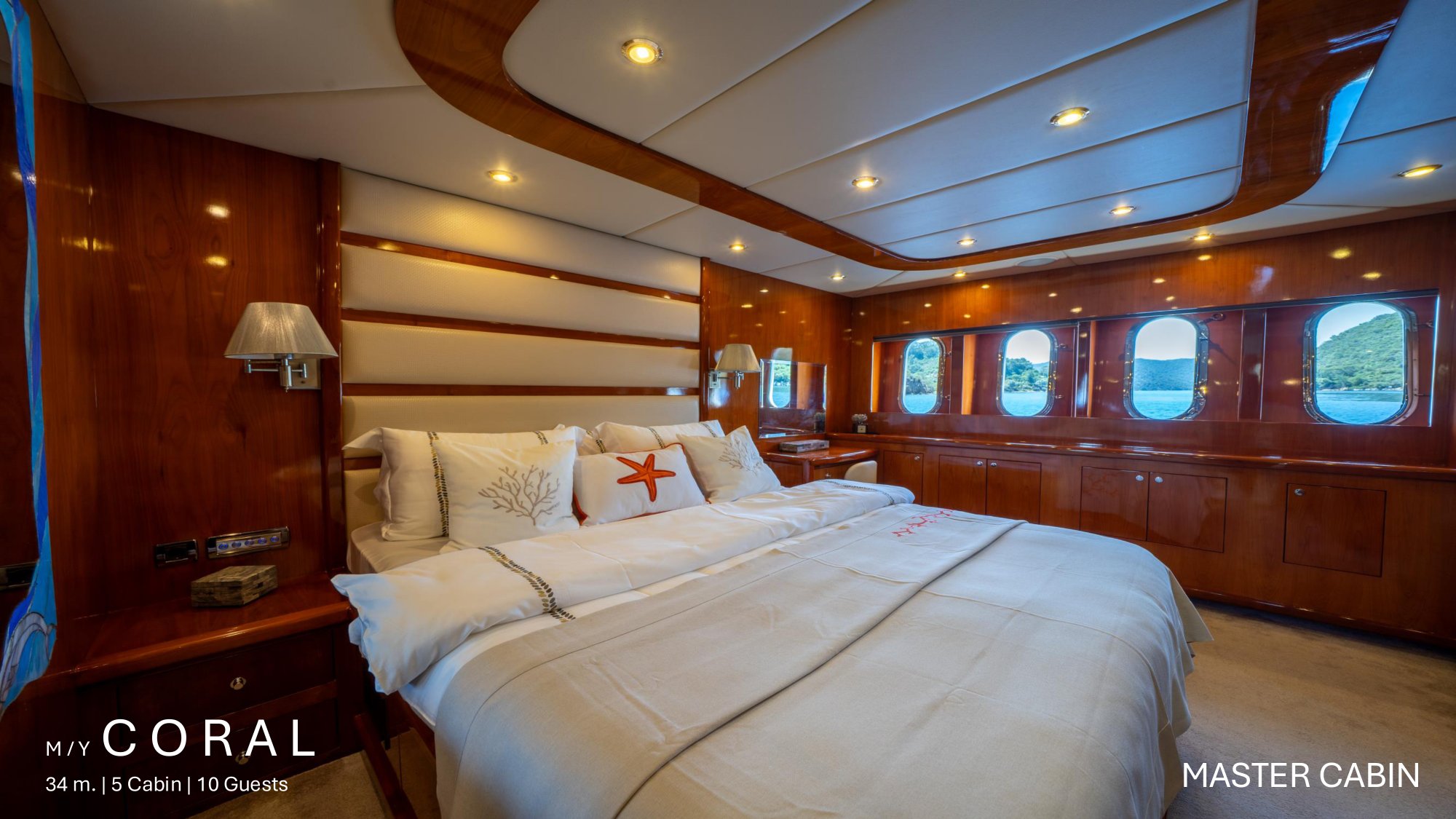 M/Y Coral — Master kabin 3