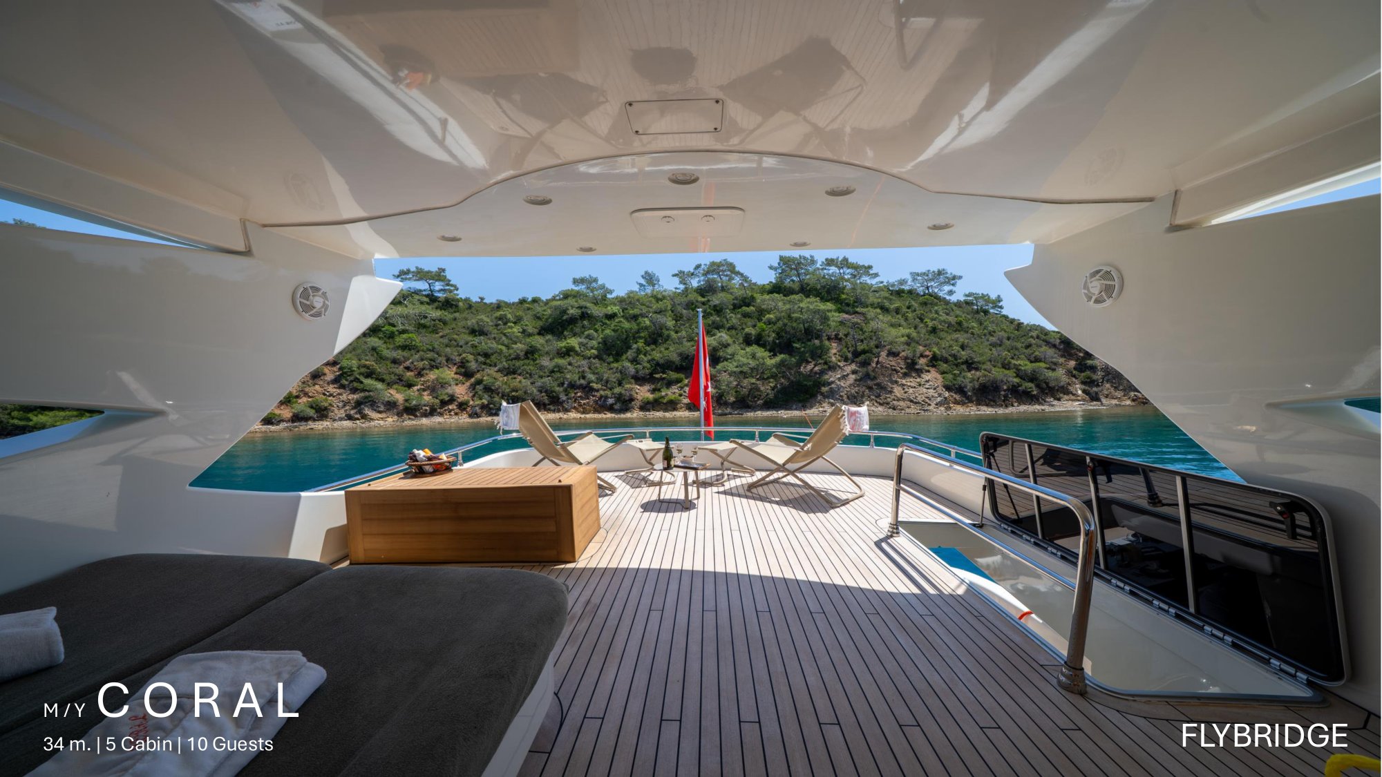 M/Y Coral — Flybridge koy
